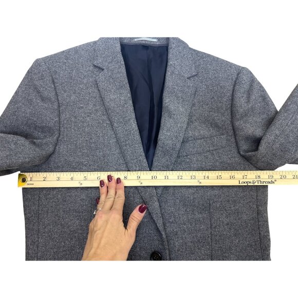 NWT J. Crew Ludlow Blazer Men’s 38R Gray Wool Moon Yorkshire Suede Patches READ - Picture 13 of 16